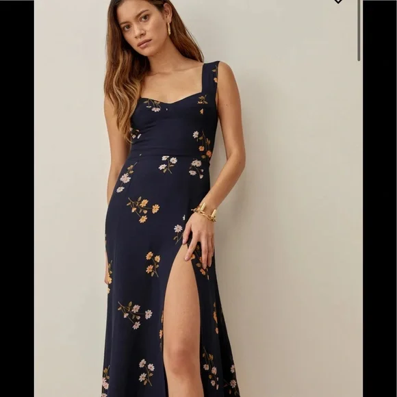 Reformation fulton dress Princess Margaret  AUTHENTIC - Picture 5 of 15